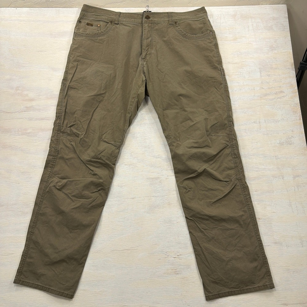 KUHL Revolvr Pants 40x34 Uberkuhl Stretch Hiking Travel Brown Mens